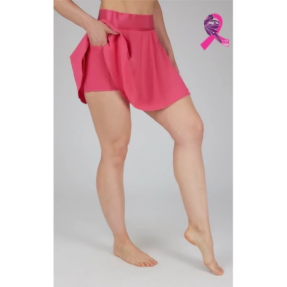 NWT 90 Degree By Reflex Lightstreme Hypersonic Layered Skort Pink Size S - Picture 3 of 7